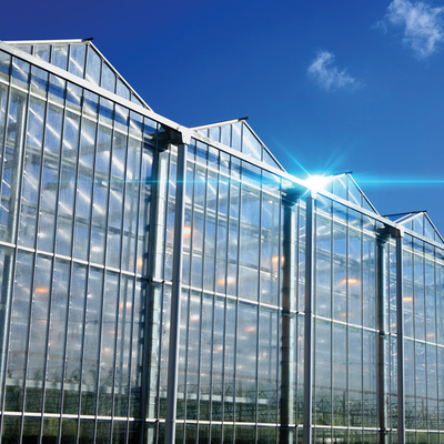 Το εμπορικό πολυ γυαλί τύπων Venlo θερμοκηπίων έκτασης κάλυψε γεωργικό