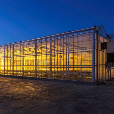 Μονωμένο μετριασμένο θερμοκήπιο Venlo φωτός του ήλιου θερμοκηπίων γυαλιού για τη δενδροκηποκομία